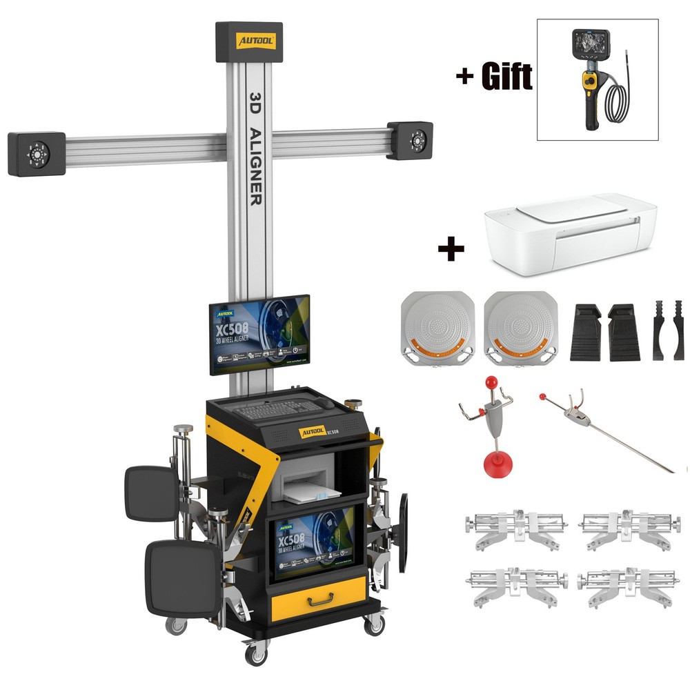 3D Wheel Alignment Machine Tire Aligner Automatic Lifting for two four-post