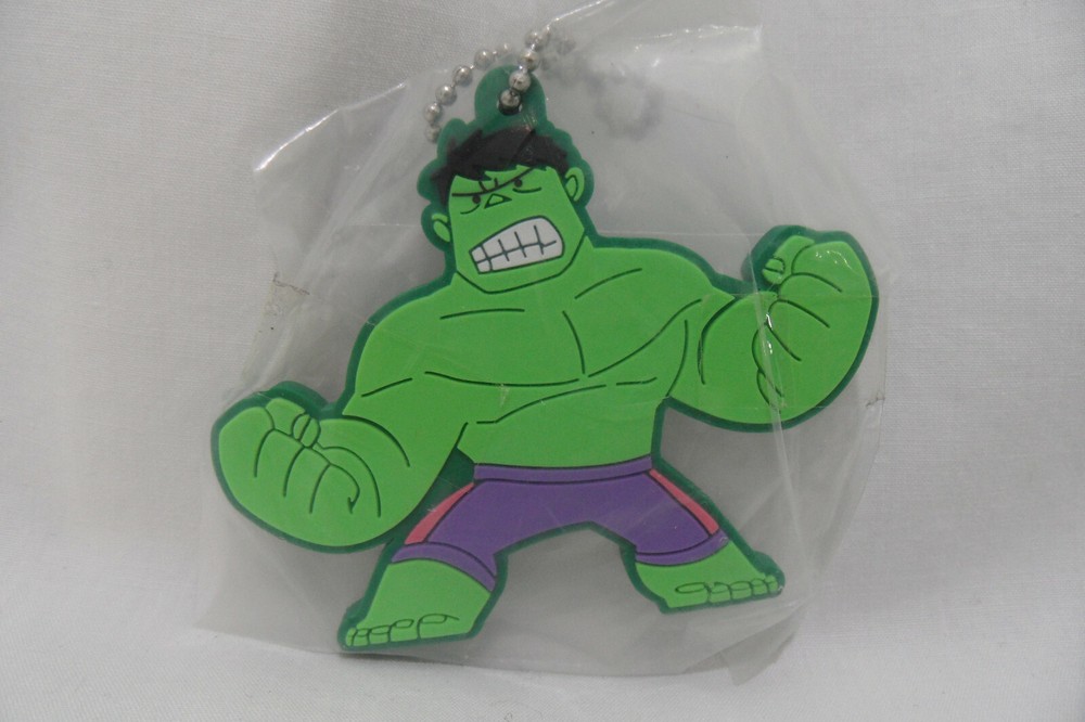 Marvel THE INCREDIBLE HULK rubber strap keychain by Gurihiru