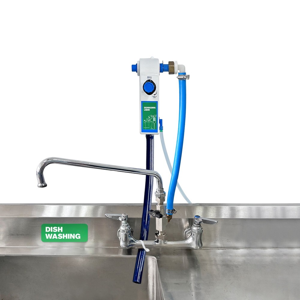 Kitchen Sink Single Proportioner, Dish detergent Sanitizer, Push Button 8362