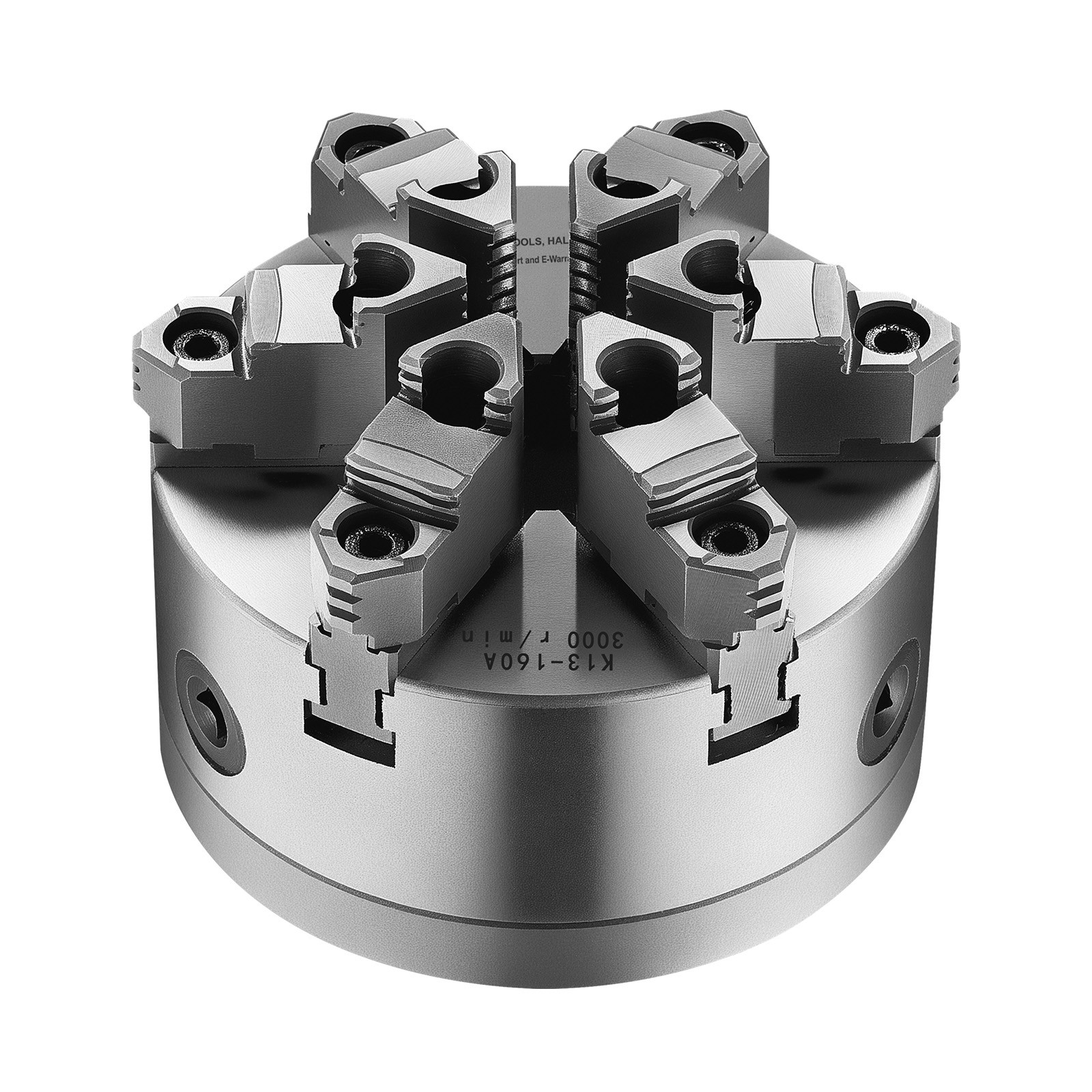 6 Inch 6-Jaw Self-Centering Lathe Chuck with D1-4 Cam Lock Backing Plate