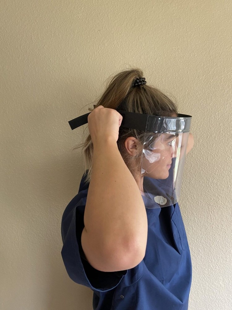 Protective Face Shield - Premium, Reusable, High-Quality, Flexible, Clear Vinyl