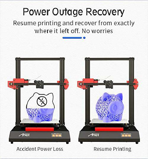 Anet ET5 3D Printer, Matrix Automatic Leveling, Power Outage Recovery Function,