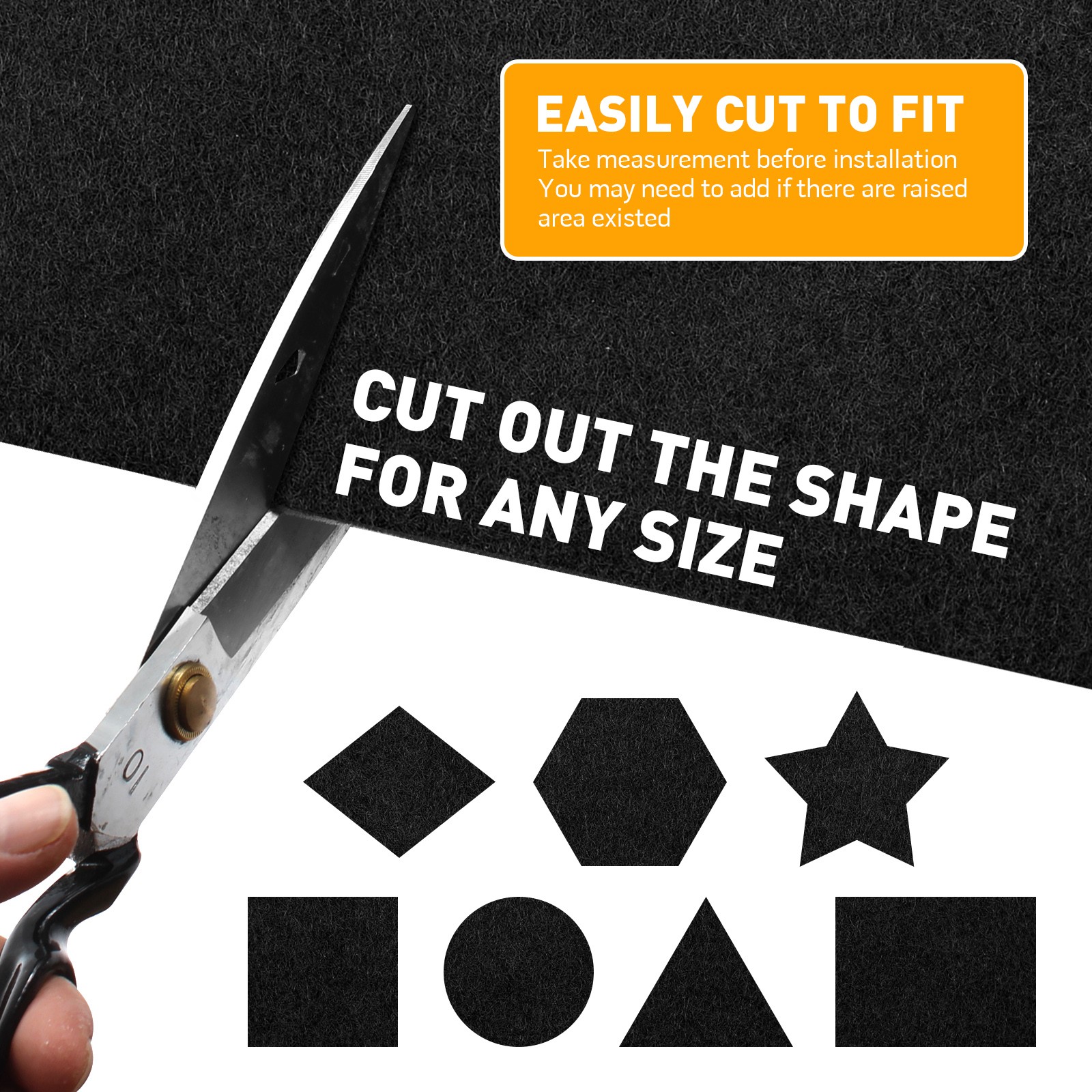 40‘’x71‘’Speaker Box Carpet Fabric Black Car Trunk Truck Auto Automotive Roll