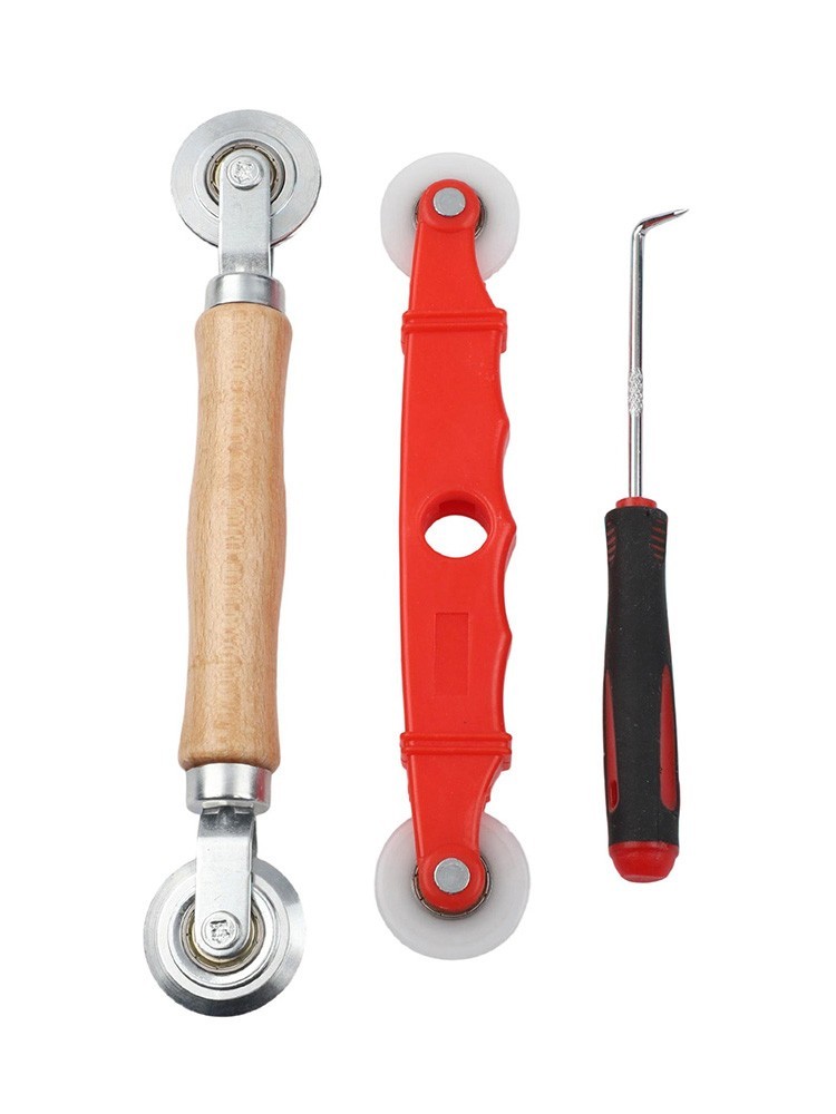 Window Screen Installation Kit 3pcs Multi Use Roller Tool for Mesh Replacement