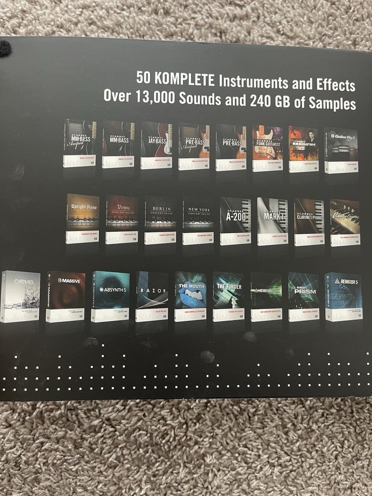 Native Instruments Komplete 8 Ultimate USB Samples & Loops 50 Instruments 13,00…