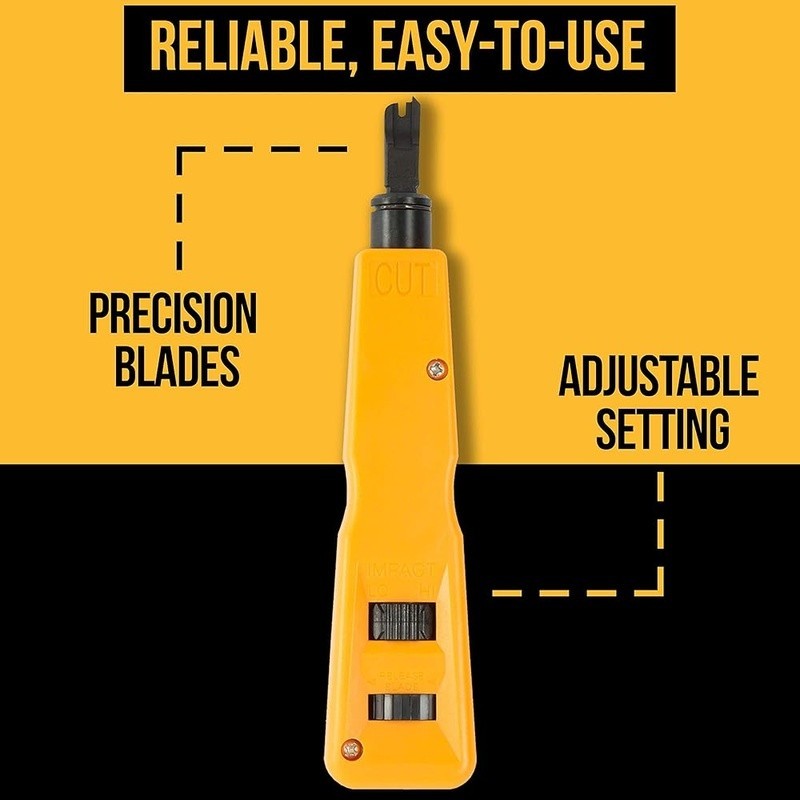 Lightweight Network Tool Kit Crimper Tester Punch Down Screwdriver Utility Knife