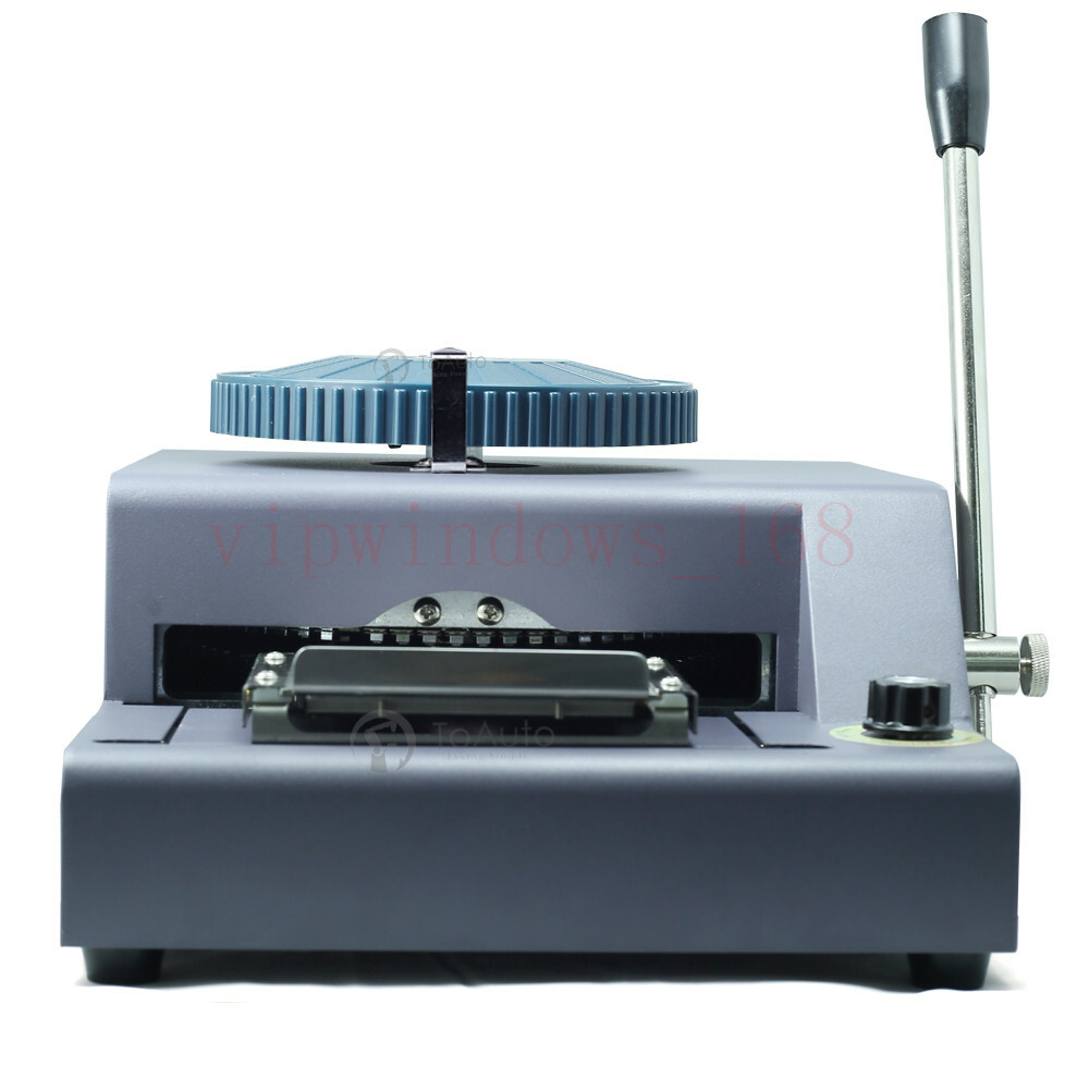 Manual Embosser Machine 72 Letter PVC VIP Card Code Printer Stamping Embossing