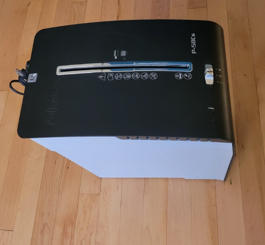 FELLOWES CROSS CUT PAPER SHREDDER Model P-58CS