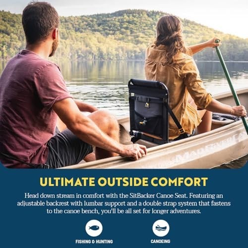 GCI Outdoor SitBacker Adjustable Canoe Seat with Back Support