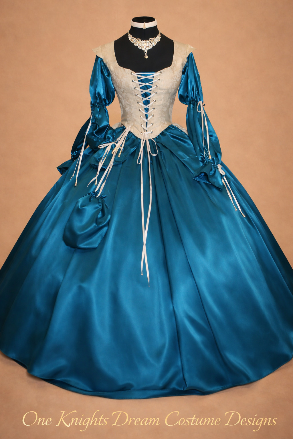 Renaissance, Buccaneer, Pirate, Wench," 4pc. Bodice Chemise Skirt Costume"