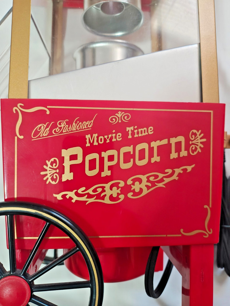 Old Fashioned Movie Time Popcorn Machine Tabletop Model #207678