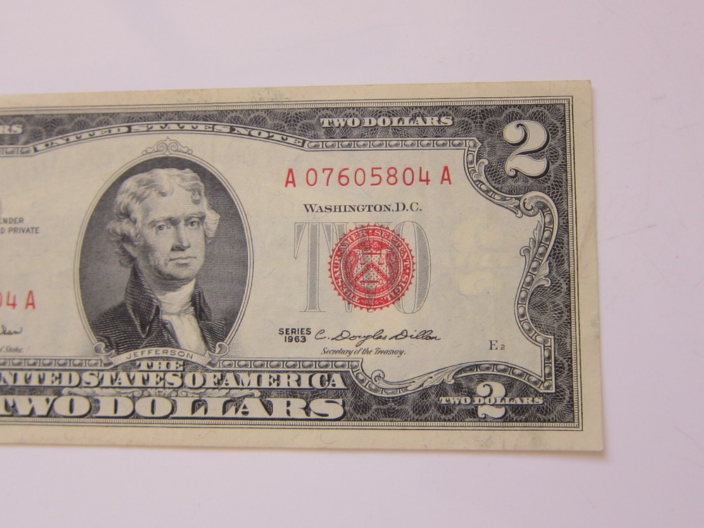 1963 $2 Red Seal #07605804