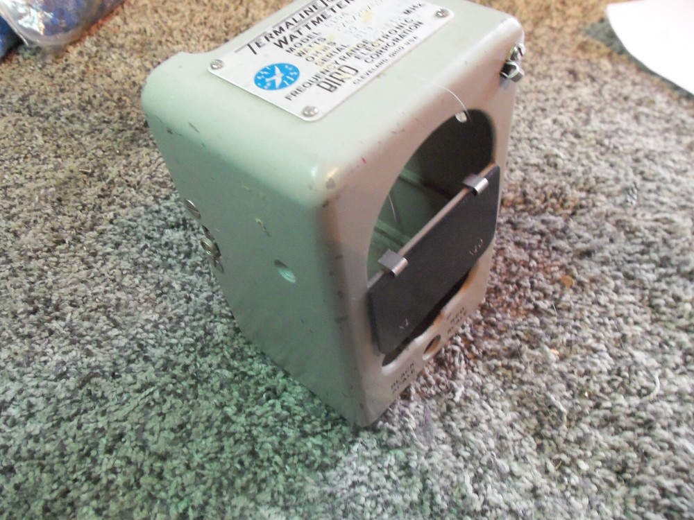 Bird 6104 Thruline Wattmeter Meter EMPTY FRONT CASE