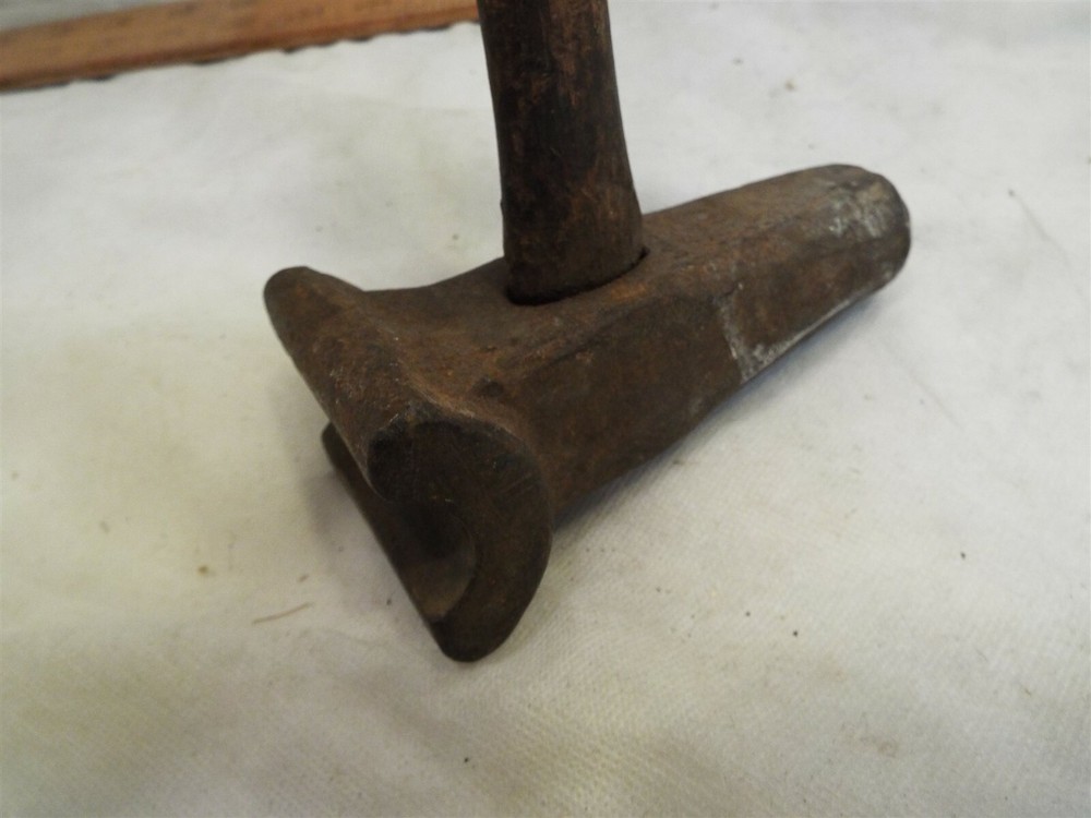 Antique Blacksmith Rounding Forming Hammer Forging Tool Sledge Forge Swage Round