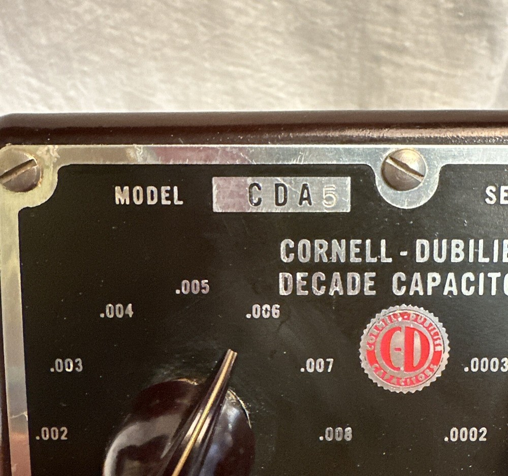 Vintage Cornell-Dubilier Decade Capacitor Model CDA 5