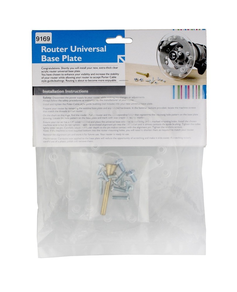 Universal Router Plate For Porter Cable® Type Template Guides