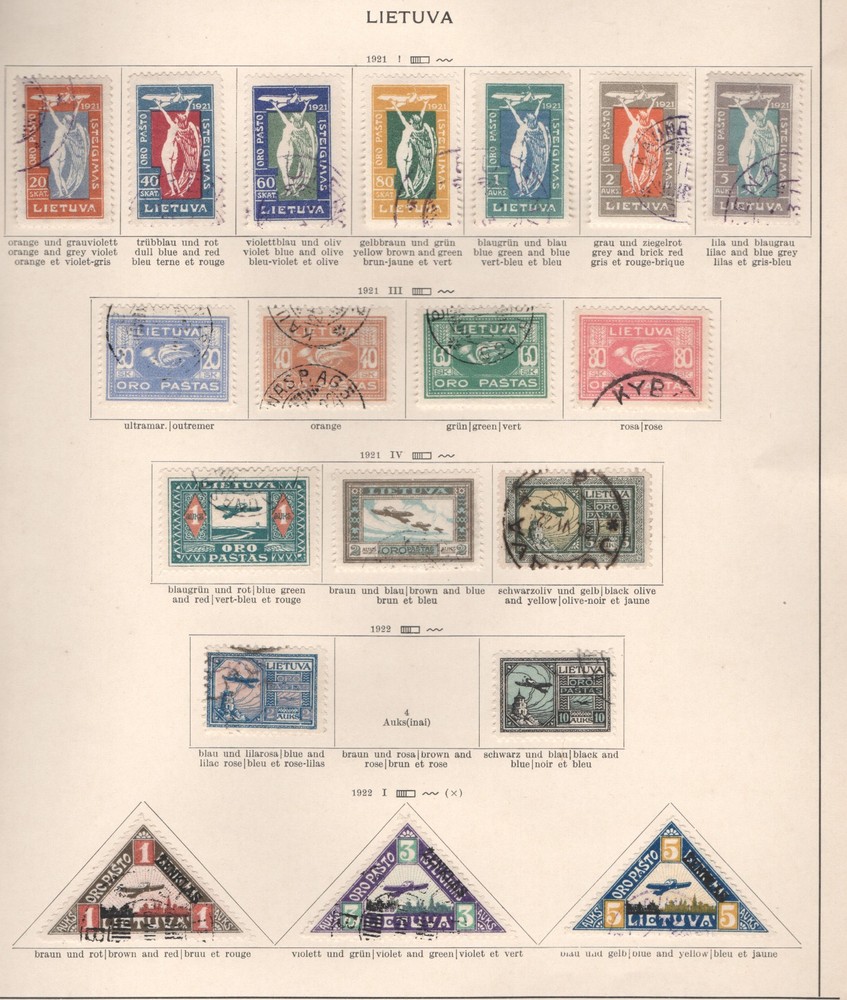 LITHUANIA NICE USED CLASSIC QUALITY COLLECTION 22 SCANS - 46108