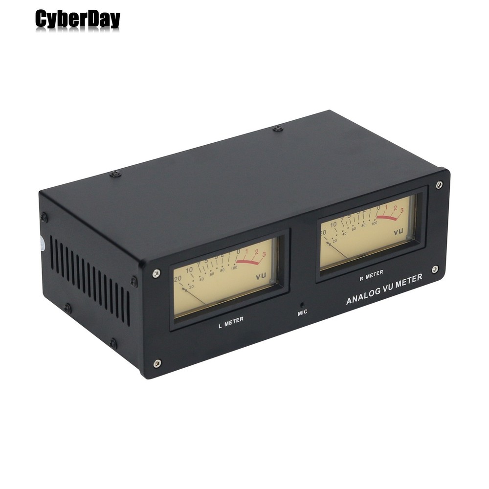 MIC-73 Voice Control Square Analog VU Meter+Alloy Panel and LED Warm Backlight