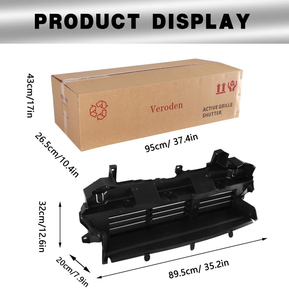 Active Grille Shutter Compatible with 2017-2019 Honda CR-V Replacement for 71...