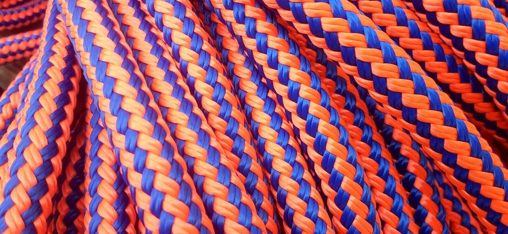 1/2 " x 70 ft. Double Braid-Yacht Braid Polyester Rope. US Made