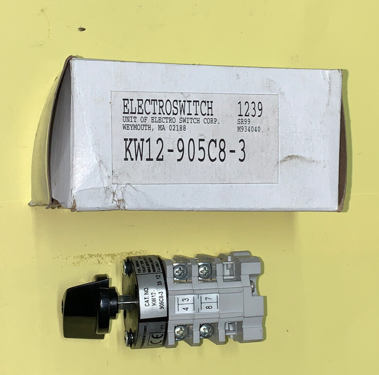 New Electroswitch Corp KW12-905C8-3 Rotary Switch Assembly, Model T12