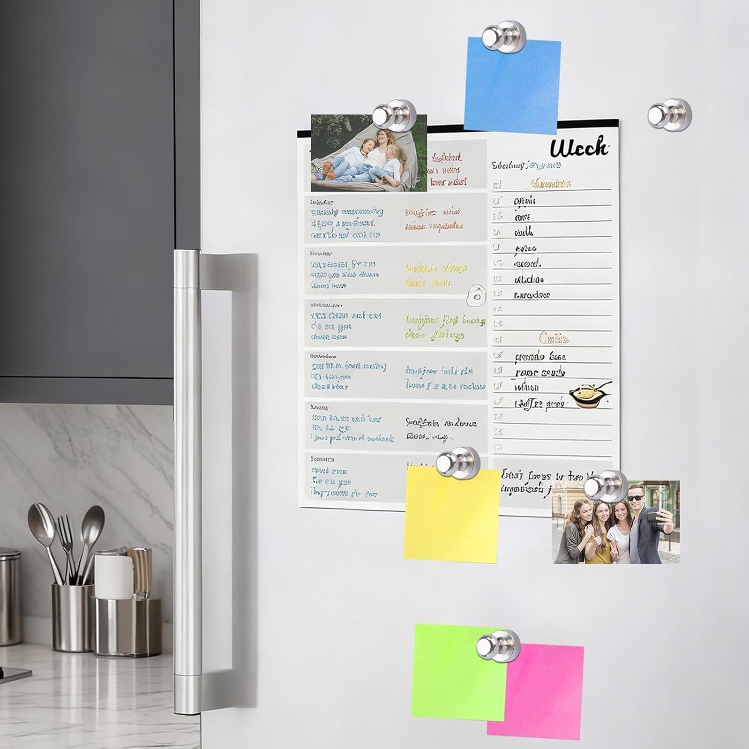 20x Fridge Magnets For Whiteboard Refrigerator Magnets Small&Strong Metal Magnet