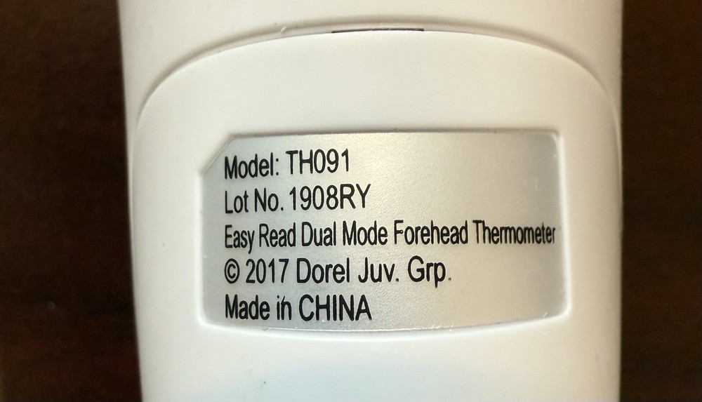 SAFETY 1st Easy Read Dual Mode Forehead Thermometer