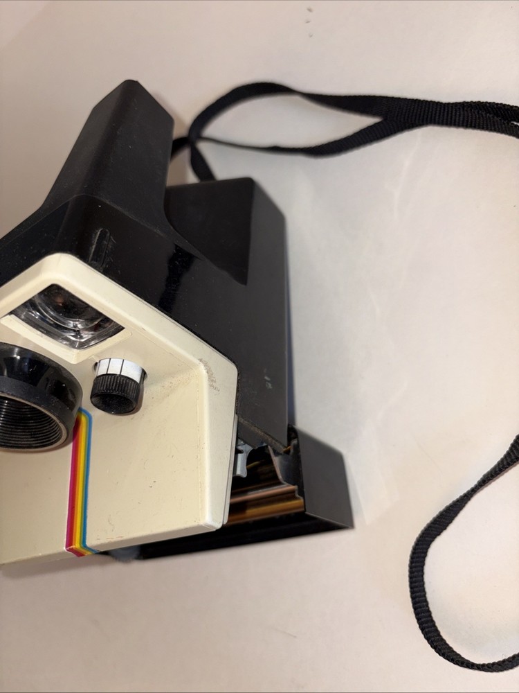 VTG Polaroid One Step Land Camera Rainbow Stripe UNTESTED PREOWNED