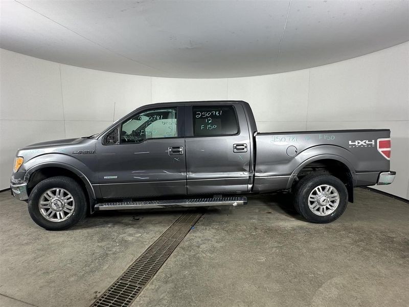 2011-2014 Ford F150 Front Floor Center Console Complete Column Shift Gray OEM