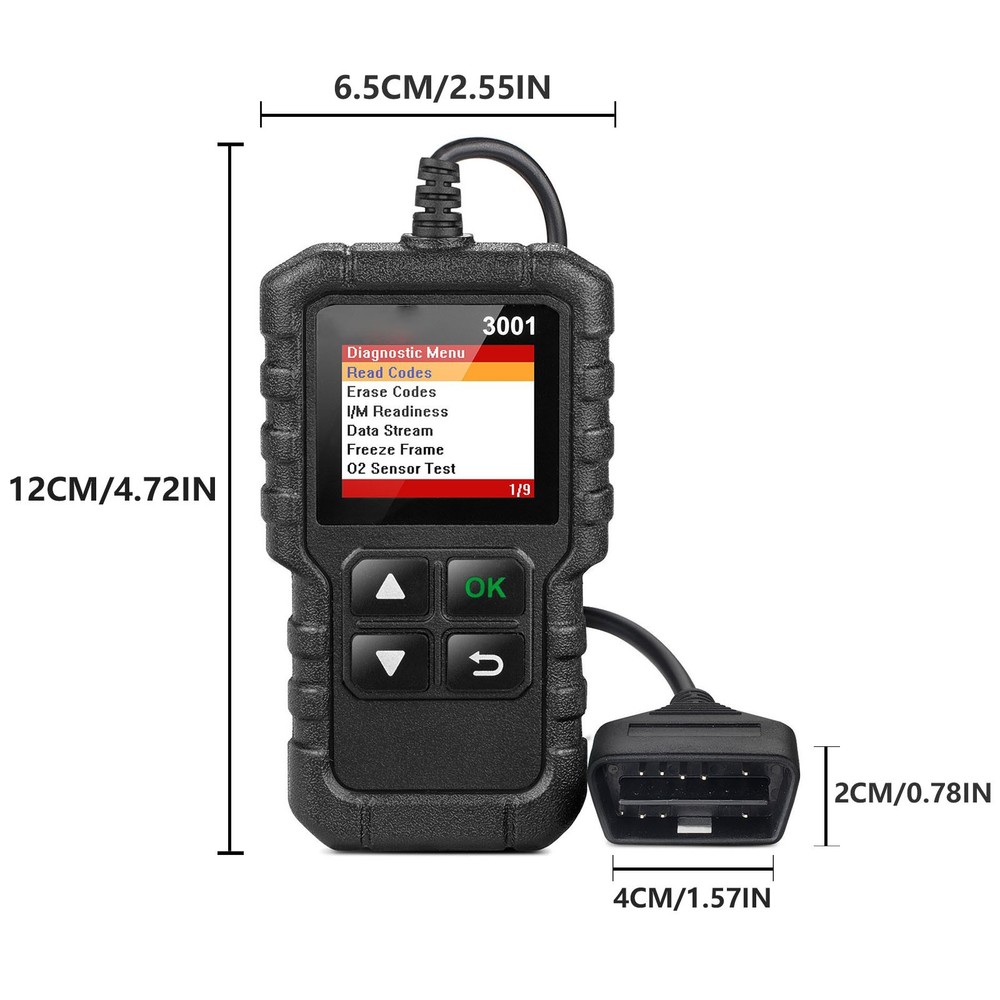 WinHolder Creader 3001 OBD2 Scanner Car Diagnostic Tool Engine Fault Code Reader