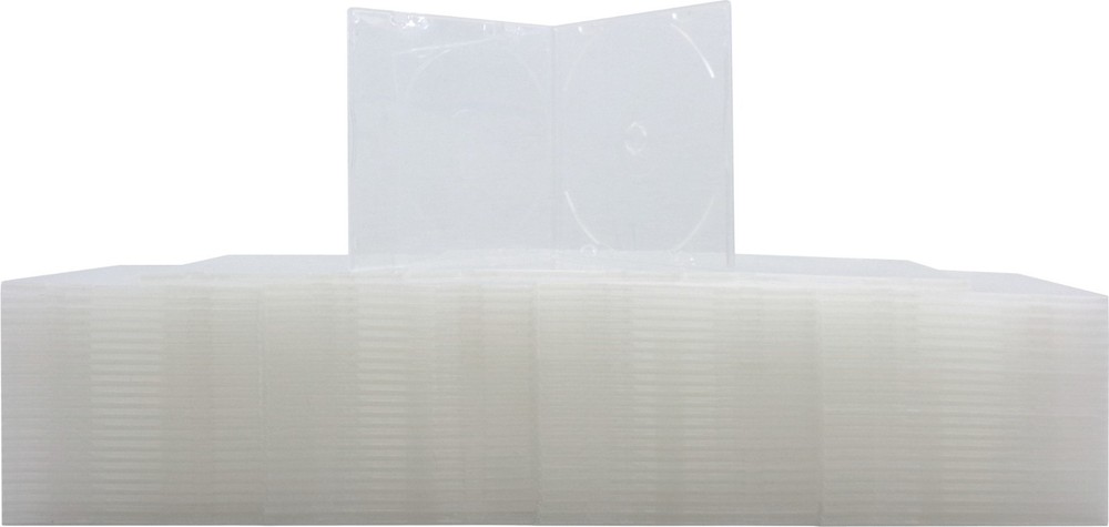 (100) CDBP05CLPR Slim 5mm Clear CD PREMIUM Empty Replacement Cases Boxes Plastic