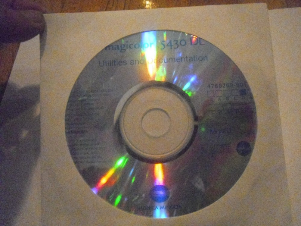 Konica Magicolor 5430DL Setup Installation CD ROM Software CD Driver Disk