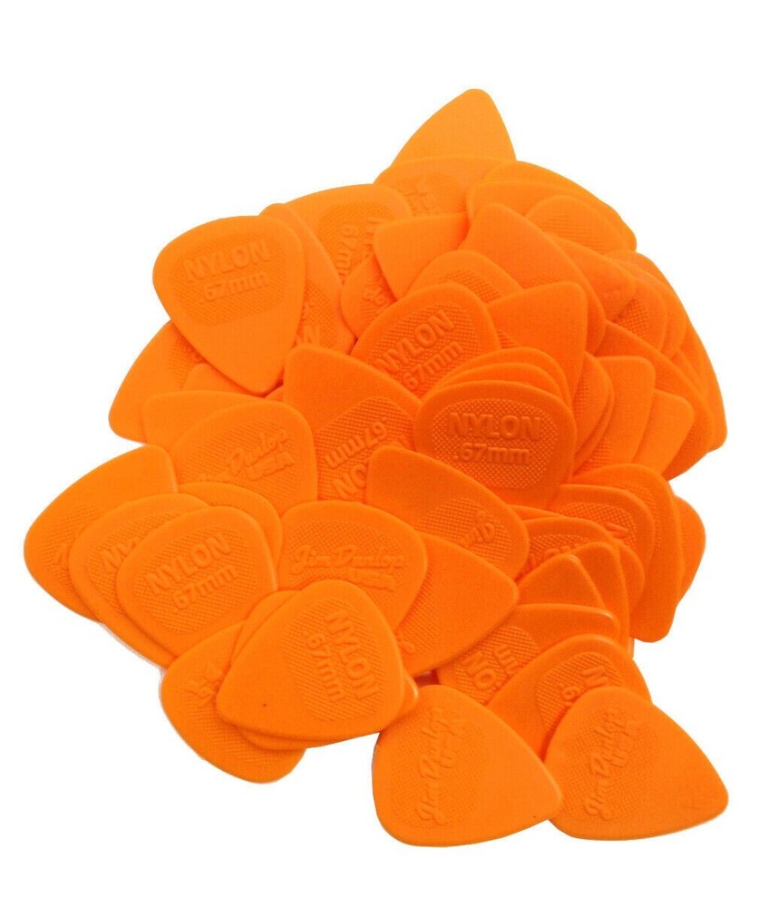 Dunlop Guitar Picks Nylon MIDI 72 Picks .67mm Orange