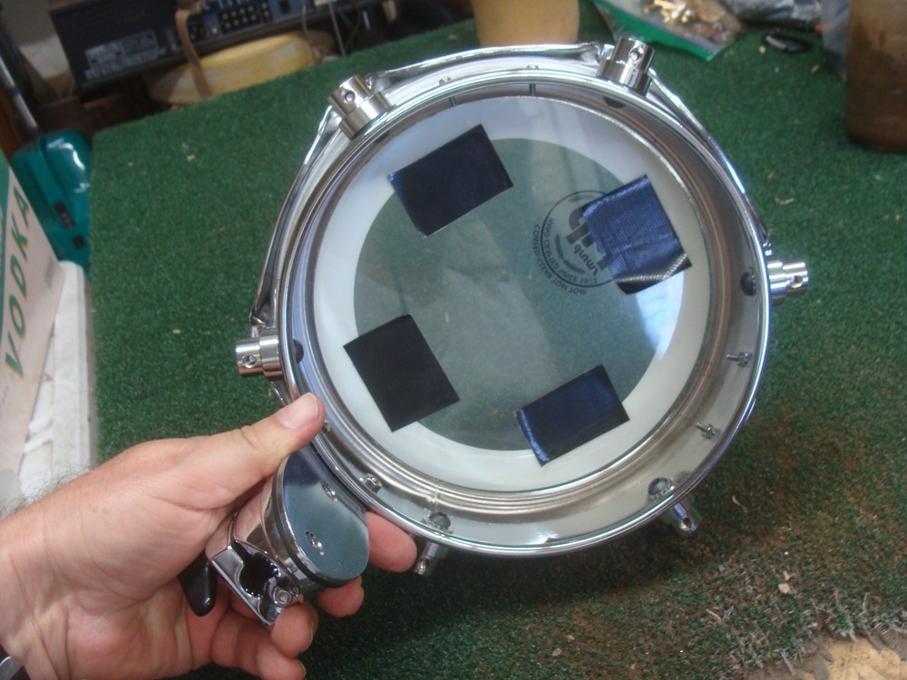 8" DW SERIES PICCOLO TOM DRUM CHROME WITH MOUNTING BRACKET - EXCELLENT