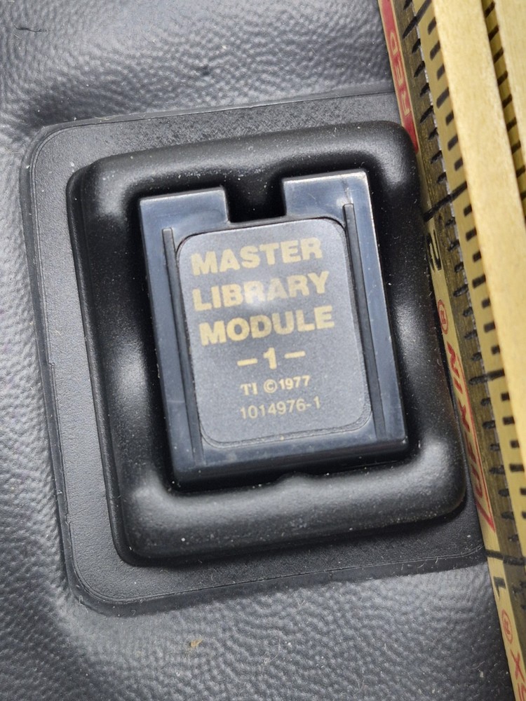 Texas Instruments TI-58 TI-59 Master Library Module Cards Case Guide Vintage
