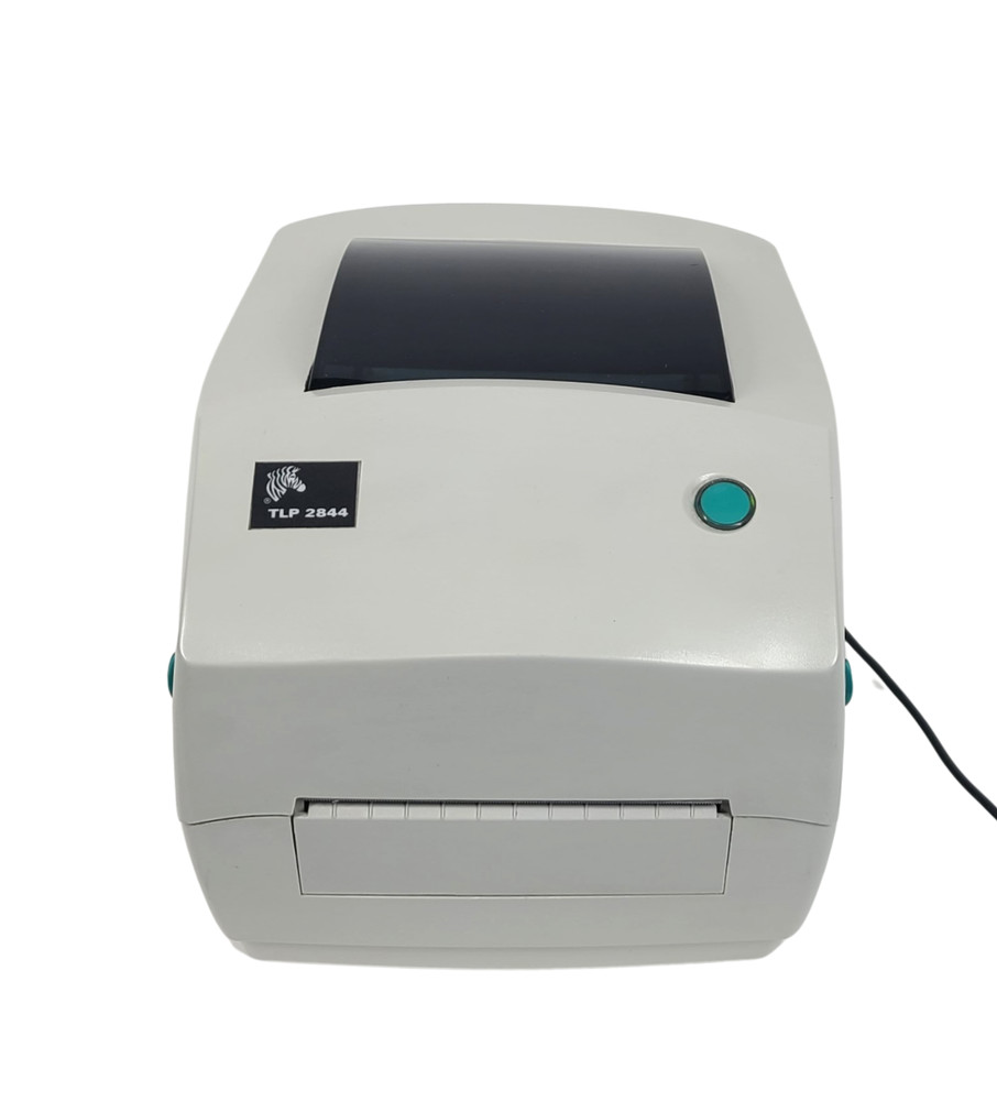 Zebra TLP 2844 Thermal Label Printer w/ Ribbon USB Serial Barcode