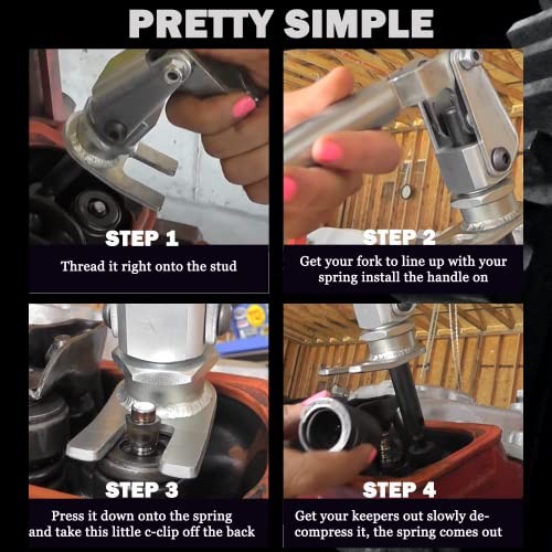 New 66784 Stud Mount Valve Spring Compressor Remove & Install Valve Spring for