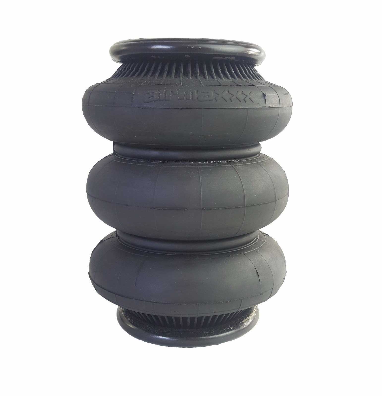 airmaxxx 2 triple bellow 2600 bags 1/2"npt port ride air springs suspension