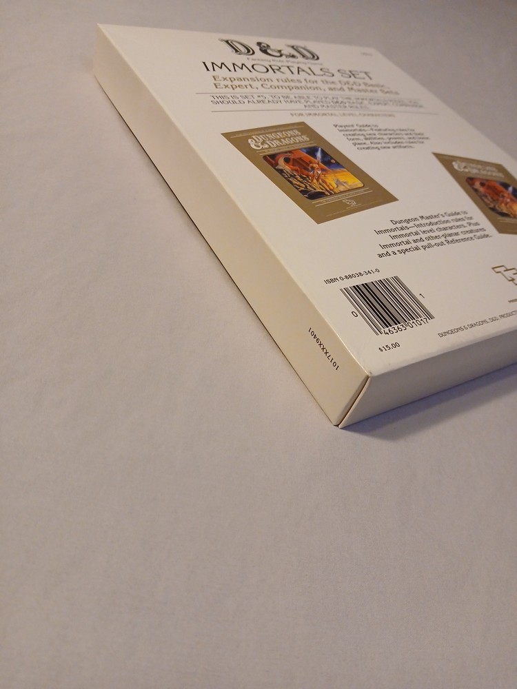 Dungeons & Dragons Immortal Rules Boxed Set BECMI Very Fine Condition