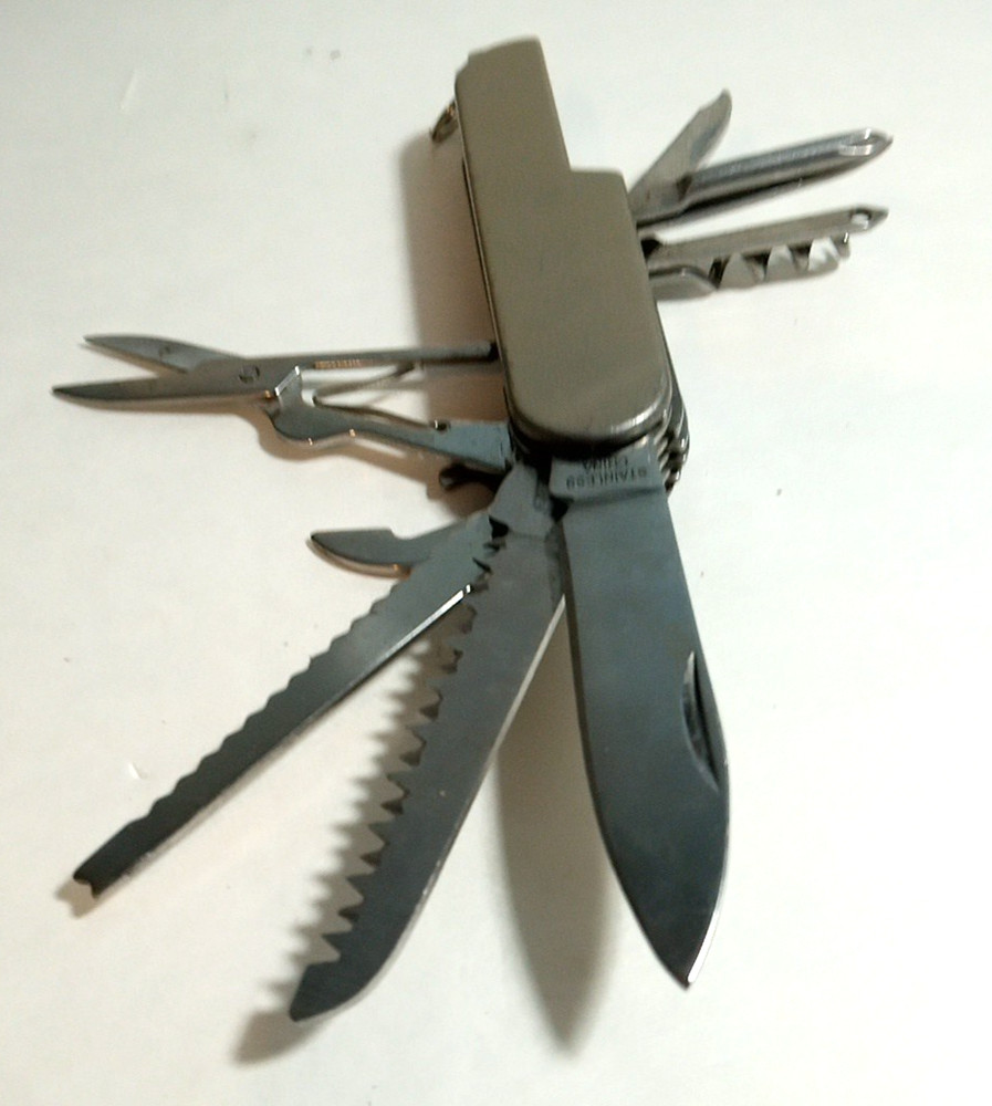 SHEFFIELD 2 PIECE MULTI FUNCTION TOOL BOX 318-382 POCKET KNIFE TOOL