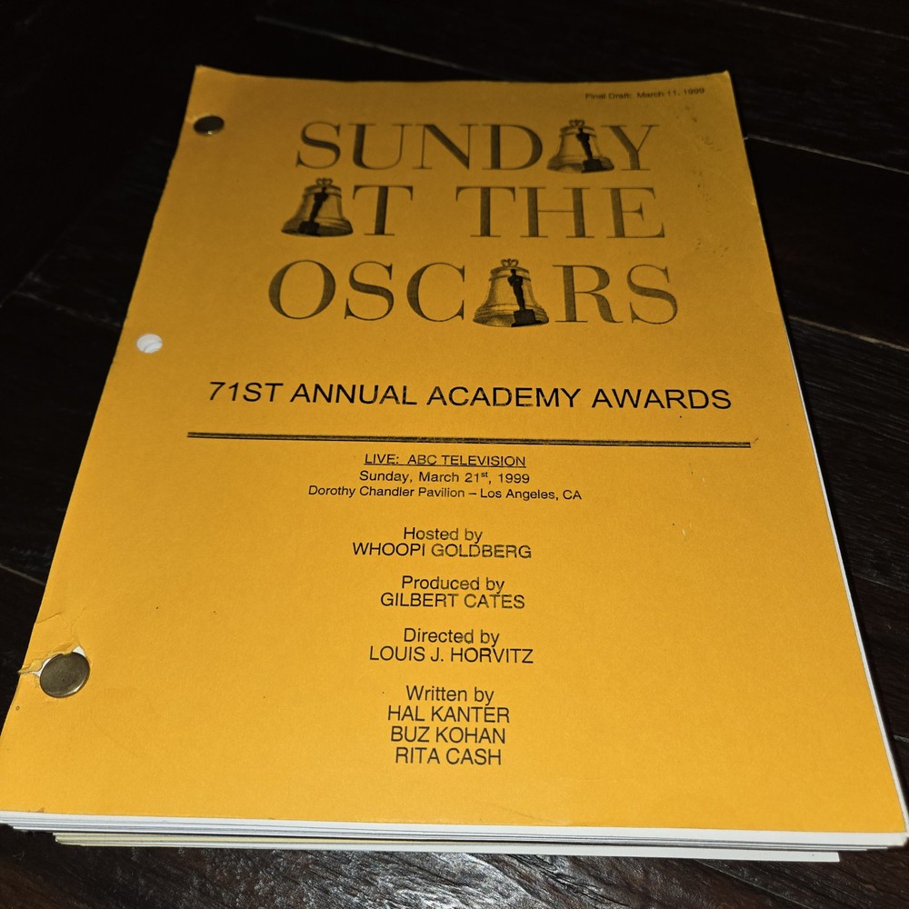 71ST ACADEMY AWARDS / 1999 TV Production Script