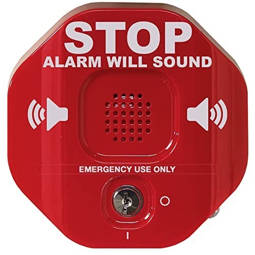 Multifunction Door Alarm - Exit Stopper for Emergency Doors, Prevents Unauthoriz