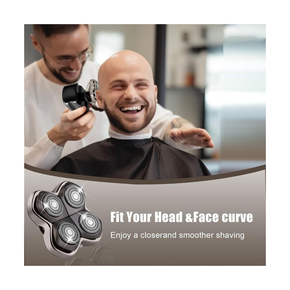 Shaver Replacement Heads Compatible with Skull Head Shaver, Replace... Fast Ship
