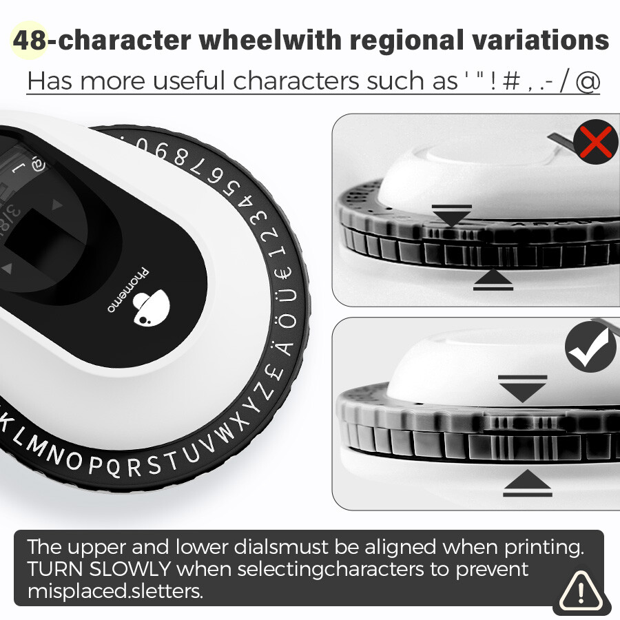 Phomemo E975 Embossing Label Maker Handheld label maker with 6 Label Tapes US