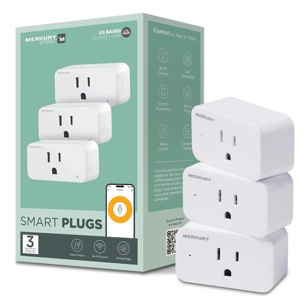 Wi-Fi Plug 3-Pack - Works with Alexa & Google Assistant