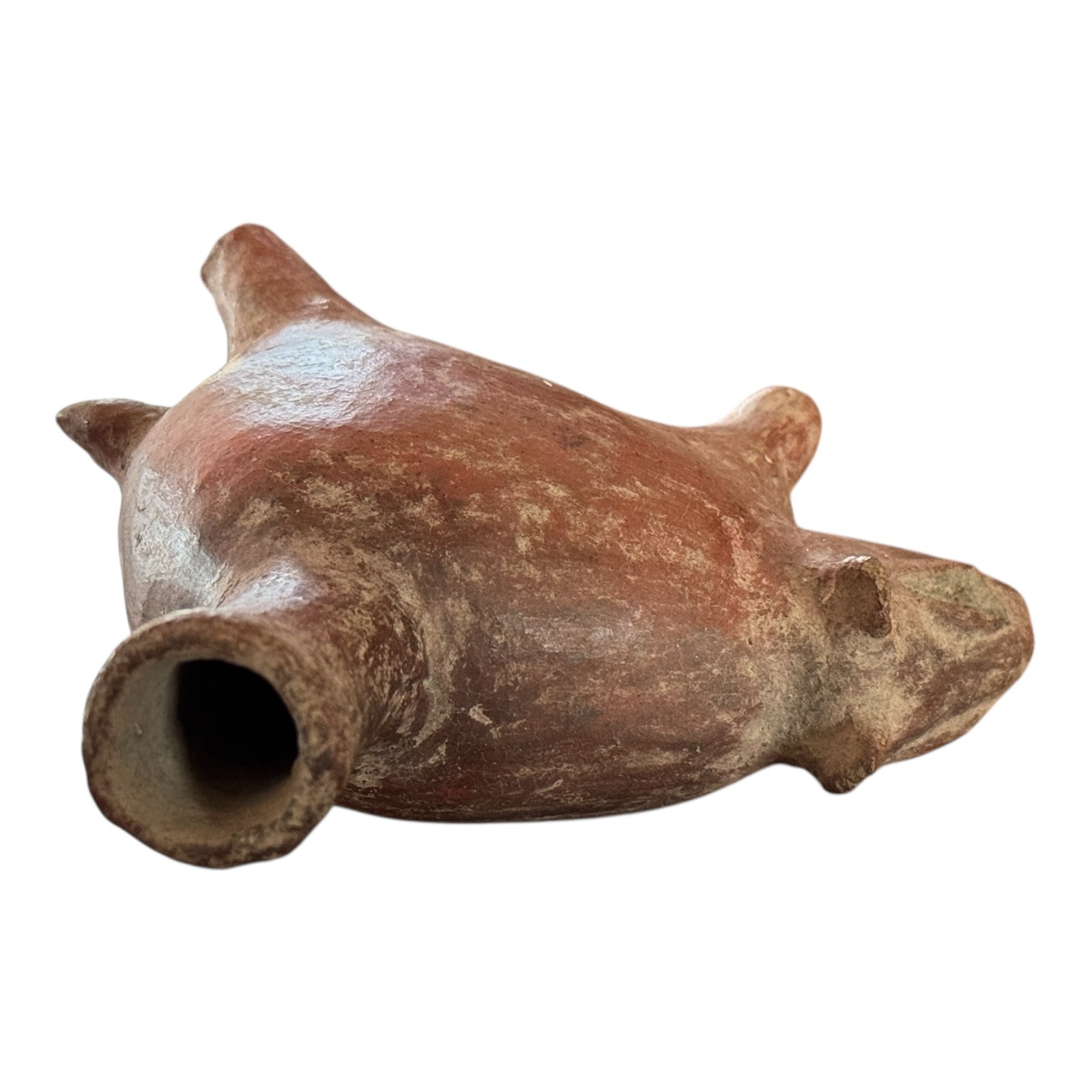 Pre-Columbian Colima Pottery Zoomorphic Dog Effigy Vessel, West Mexico