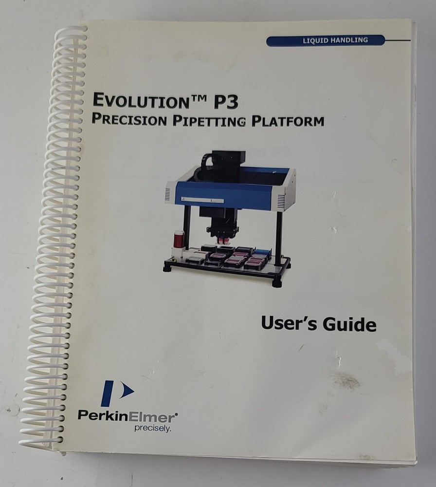 Evolution P3 Precision Pipetting Platform Manual