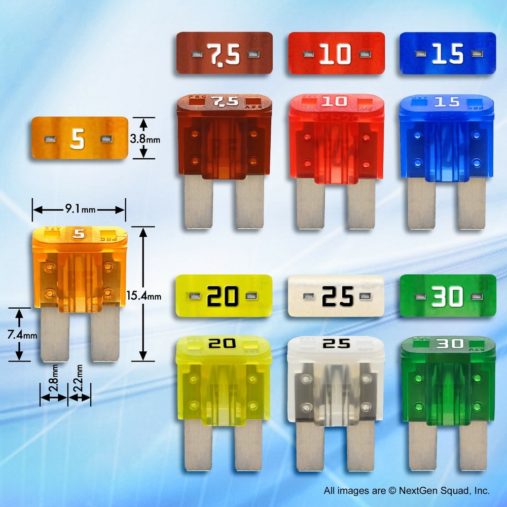 BioFuse® Micro2 Add Circuit Fuse Tap Adapter Set - 2 Holders - 14 Fuses + puller