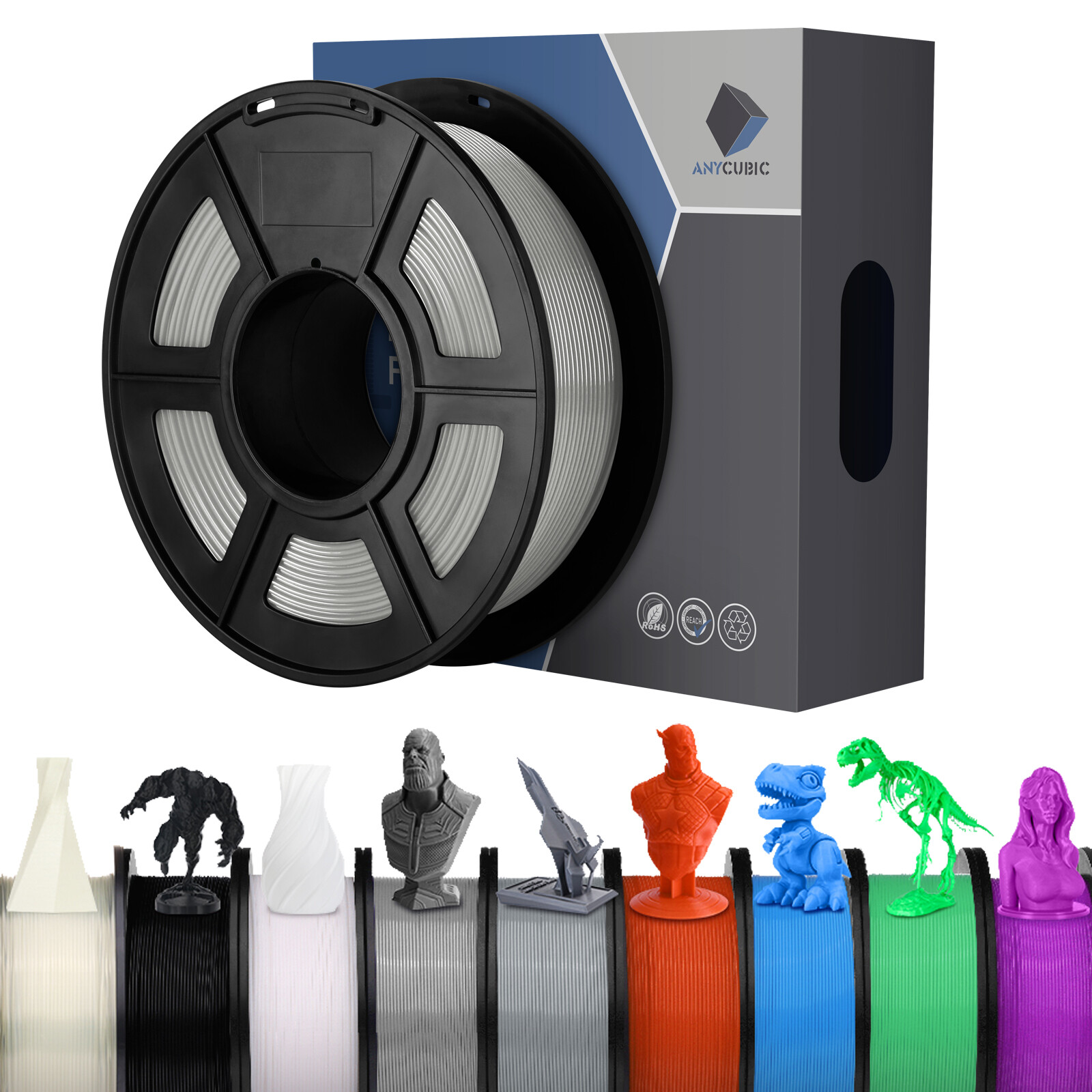 【Buy 3 Pay 2】ANYCUBIC 1.75mm PLA 3D Filament 1KG FDM 3D Printer Materials US