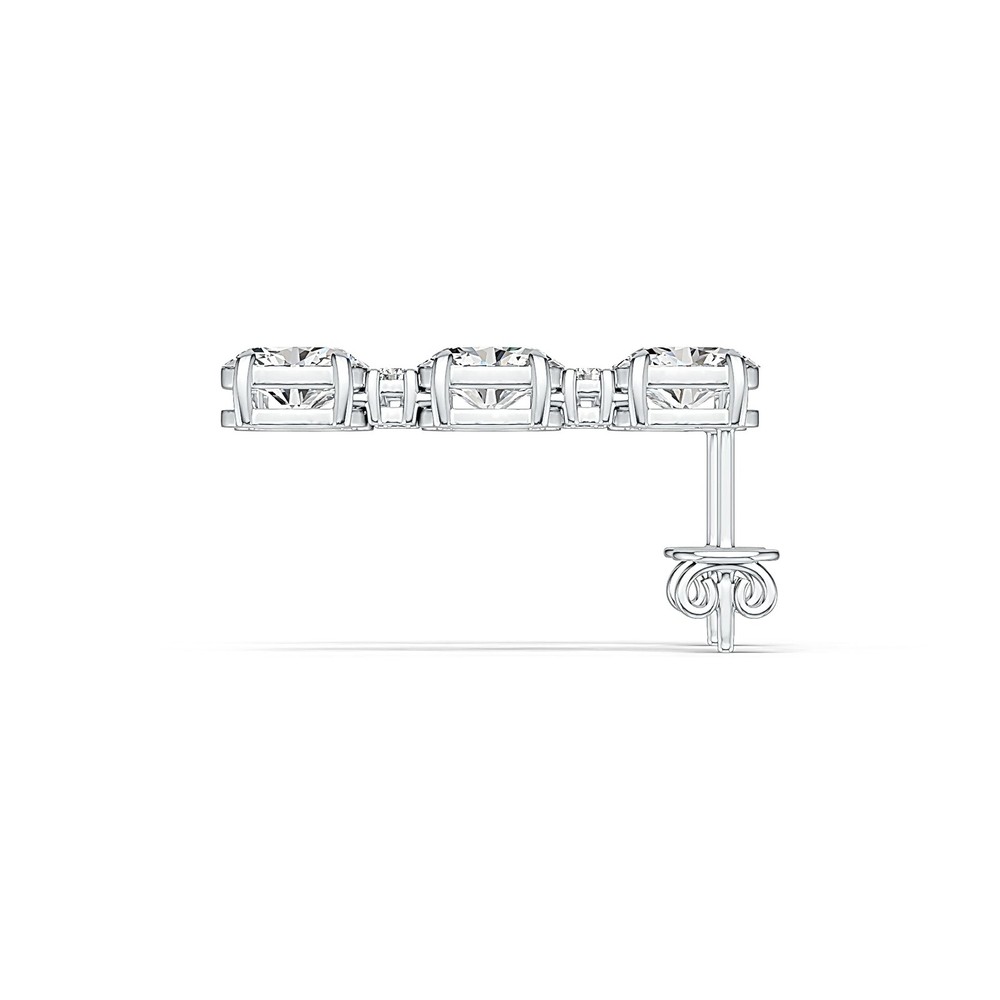 Sterling Silver Semi Mount Earrings Setting Oval OV 6X4mm